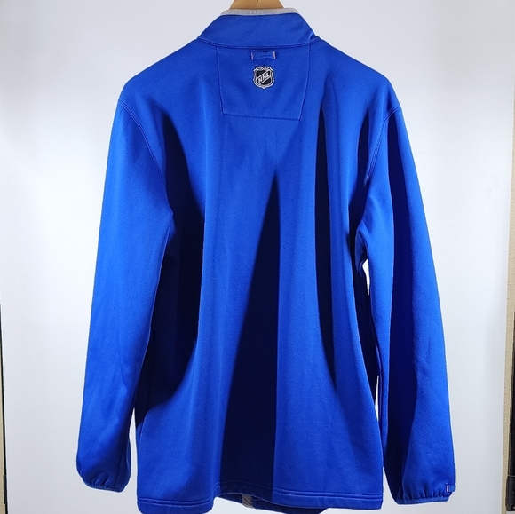 New York Islanders Full Zip Fleece Lined Jacket Reebok Center Ice NHL Hockey - Picture 4 of 6